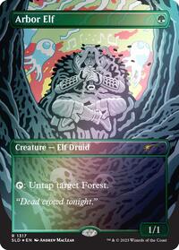 Arbor Elf (Rainbow Foil) (1317) [Secret Lair Drop Series]