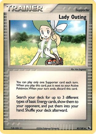 Lady Outing 083/109  Deck Exclusives - Uncommon