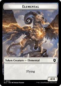 Elemental // Shark Double-Sided Token (4 // 16) [Commander: Bloomburrow]