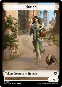 Human // Soldier Double-Sided Token (6 // 8) [Commander: Bloomburrow]
