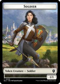Soldier // Citizen Double-Sided Token (8 // 33) [Commander: Bloomburrow]
