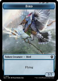 Bird (0011) // Shark Double-Sided Token (11 // 16) [Commander: Bloomburrow]