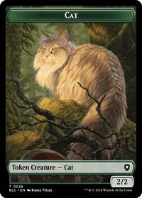Cat // Beast (0025) Double-Sided Token (26 // 25) [Commander: Bloomburrow]