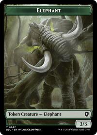 Elephant // Squid Double-Sided Token (27 // 17) [Commander: Bloomburrow]