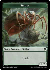 Spider // Blood Double-Sided Token (31 // 36) [Commander: Bloomburrow]