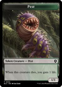 Pest // Shapeshifter Double-Sided Token (34 // 15) [Commander: Bloomburrow]