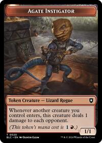 Agate Instigator // Rabbit Double-Sided Token (20 // 3) [Commander: Bloomburrow]