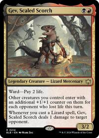Gev, Scaled Scorch (214) [Promo Pack: Bloomburrow]