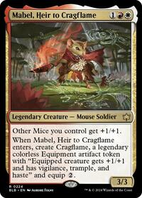 Mabel, Heir to Cragflame (224) [Promo Pack: Bloomburrow]