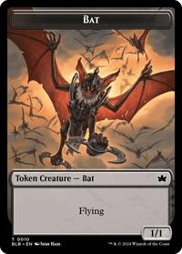Bat // Warren Warleader Double-Sided Token (10 // 5) [Bloomburrow]