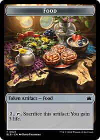 Food // Bushy Bodyguard Double-Sided Token (27 // 20) [Bloomburrow]