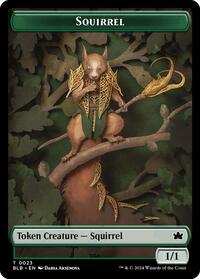 Squirrel // Darkstar Augur Double-Sided Token (23 // 11) [Bloomburrow]