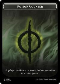 Poison Counter // Rabbit Double-Sided Token (41 // 3) [Commander: Bloomburrow]