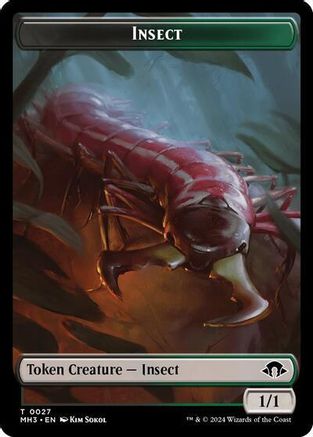 Insect (0027) // Energy Reserve Double-Sided Token (MH3-27 // 36) - Modern Horizons 3