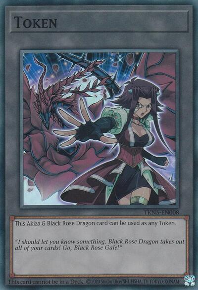 Token: Akiza & Black Rose Dragon (TKN5-EN008) [The Infinite Forbidden]