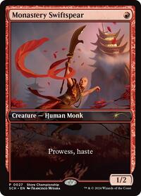 Monastery Swiftspear (27) [Game Day & Store Championship Promos]