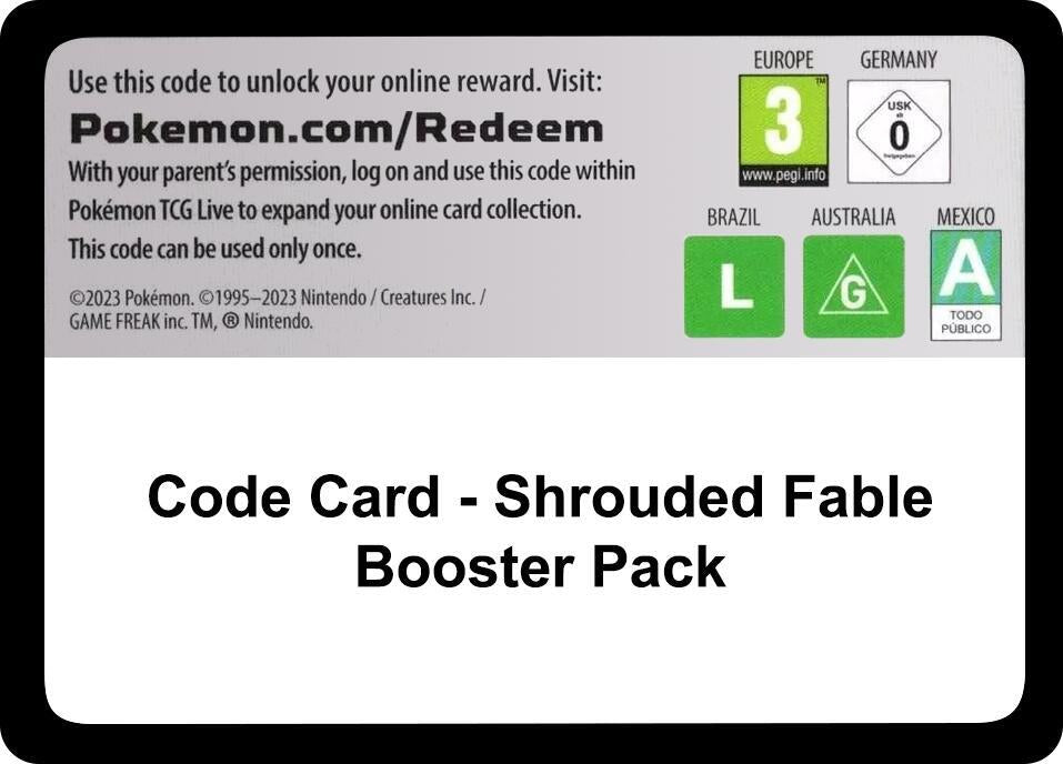 Code Card - Shrouded Fable Booster Pack [SV: Shrouded Fable]