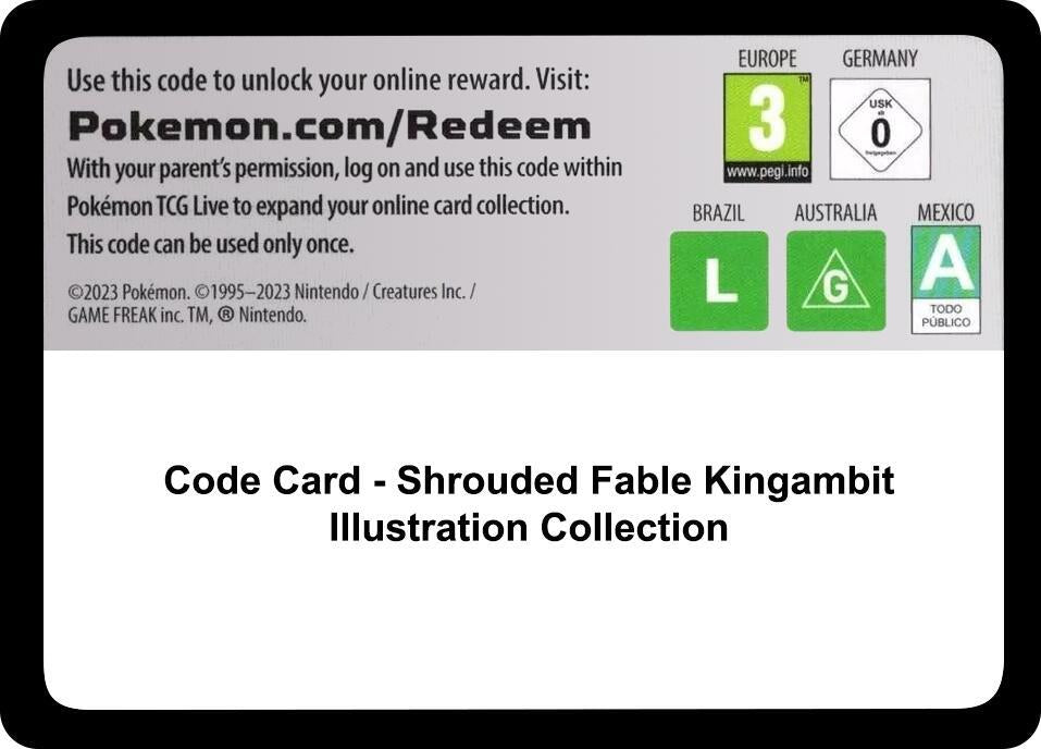 Code Card - Shrouded Fable Kingambit Illustration Collection [SV: Shrouded Fable]