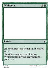 Whiteout (White Border) (77) [Mystery Booster 2]