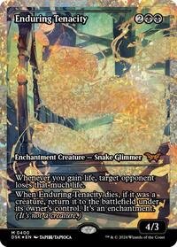 Enduring Tenacity (Showcase) (Fracture Foil) (400) [Duskmourn: House of Horror]