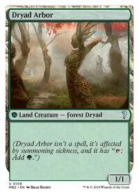 Dryad Arbor (White Border) (108) [Mystery Booster 2]