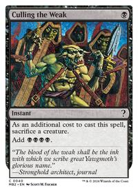 Culling the Weak (White Border) (40) [Mystery Booster 2]