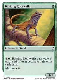 Basking Rootwalla (White Border) (65) [Mystery Booster 2]