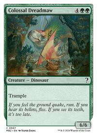 Colossal Dreadmaw (White Border) (67) [Mystery Booster 2]