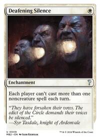 Deafening Silence (White Border) (9) [Mystery Booster 2]