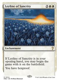 Leyline of Sanctity (White Border) (14) [Mystery Booster 2]