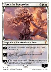 Serra the Benevolent (White Border) (17) [Mystery Booster 2]
