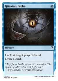 Gitaxian Probe (White Border) (28) [Mystery Booster 2]