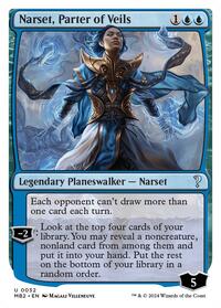 Narset, Parter of Veils (White Border) (32) [Mystery Booster 2]