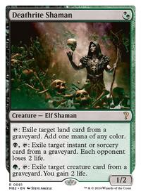 Deathrite Shaman (White Border) (81) [Mystery Booster 2]