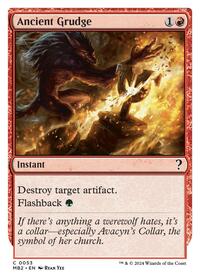 Ancient Grudge (White Border) (53) [Mystery Booster 2]