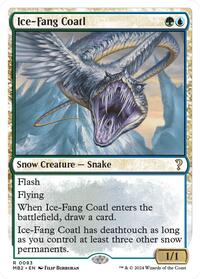 Ice-Fang Coatl (White Border) (83) [Mystery Booster 2]