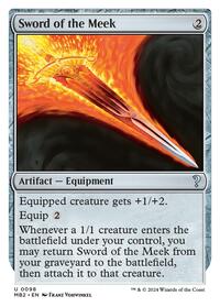 Sword of the Meek (White Border) (98) [Mystery Booster 2]
