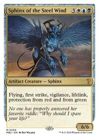 Sphinx of the Steel Wind (White Border) (89) [Mystery Booster 2]