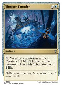 Thopter Foundry (White Border) (92) [Mystery Booster 2]