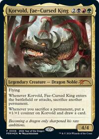 Korvold, Fae-Cursed King (Year of the Dragon 2024) (6) [Standard Showdown Promos]