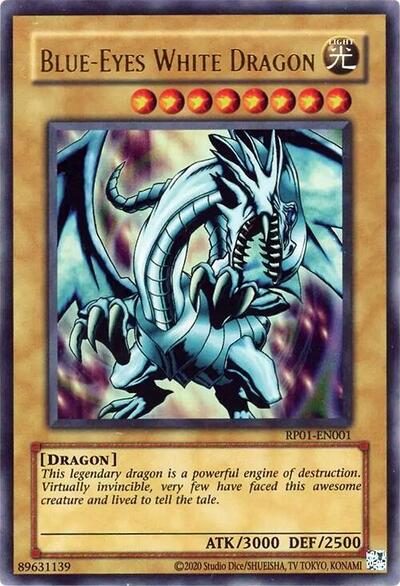Blue-Eyes White Dragon (RP01-EN001) [Retro Pack (2020 Date Reprint)]