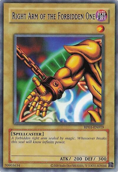 Right Arm of the Forbidden One (RP01-EN019) [Retro Pack (2020 Date Reprint)]
