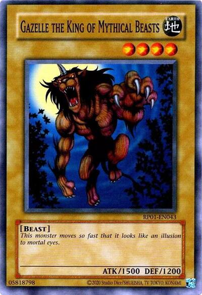 Gazelle the King of Mythical Beasts (RP01-EN043) [Retro Pack (2020 Date Reprint)]