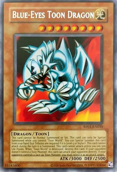 Blue-Eyes Toon Dragon (RP01-EN050) [Retro Pack (2020 Date Reprint)]