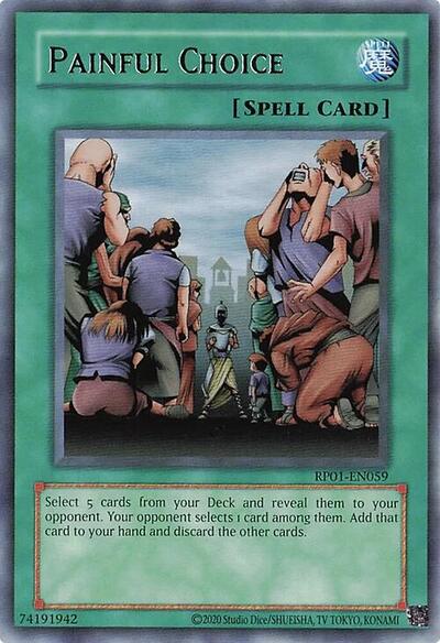 Painful Choice (RP01-EN059) [Retro Pack (2020 Date Reprint)]