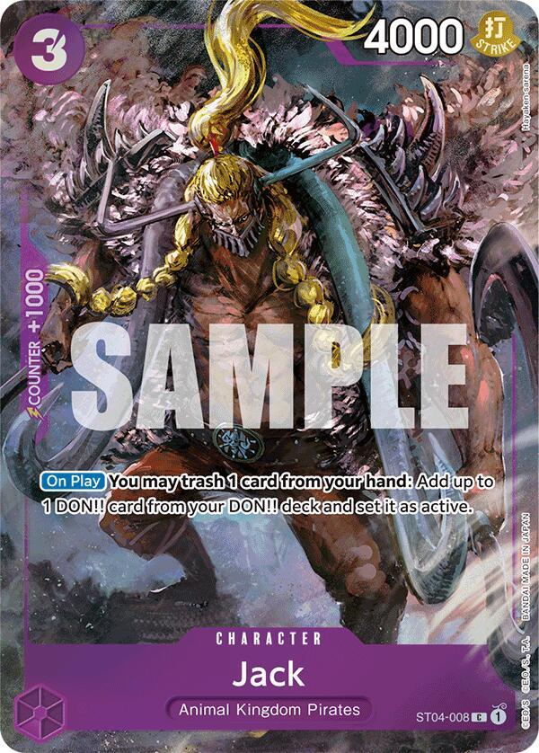 Jack (Premium Card Collection -BANDAI CARD GAMES Fest. 23-24 Edition-) (ST04-008) [One Piece Promotion Cards]