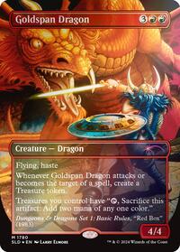 Goldspan Dragon (Rainbow Foil) (1780) [Secret Lair Drop Series]
