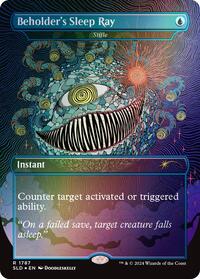 Beholder's Sleep Ray - Stifle (Rainbow Foil) (1787) [Secret Lair Drop Series]