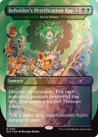 Beholder's Petrification Ray - Blood Money (Rainbow Foil) (1789) [Secret Lair Drop Series]