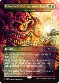 Beholder's Disintegration Ray - Fire Covenant (Rainbow Foil) (1796) [Secret Lair Drop Series]